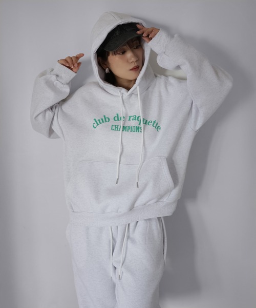 セール】裏起毛パーカー/ロゴスウェット セットアップ（セットアップ