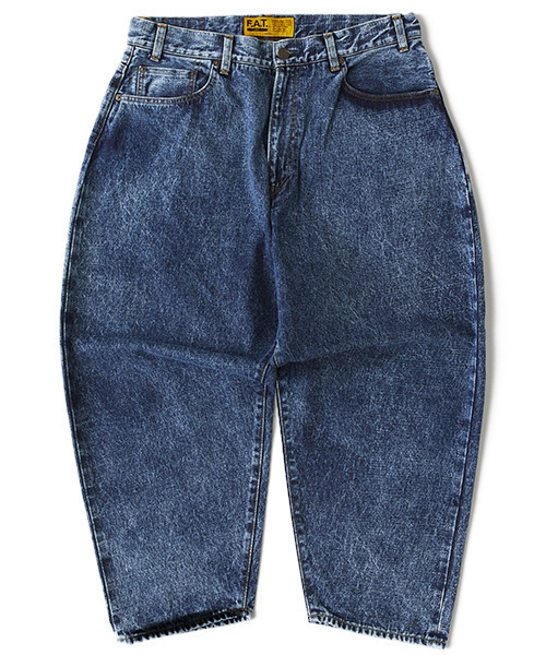 FAT(エフエイティー)の「BLUDOZER ACID(デニムパンツ・メンズ・ブルー/ブラック・JUMBO(XXL)/FAT(XL)/SKINNY(L)/TITCH(M))」の4枚目の写真