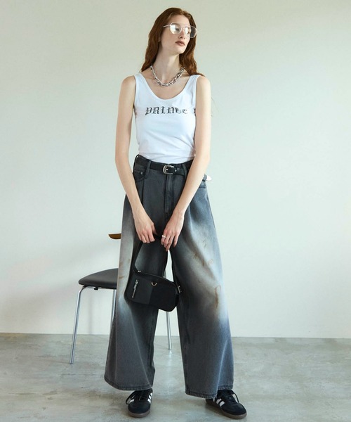 Waist Tuck Wide Denim Pants/ウエストタックワイドデニムパンツ