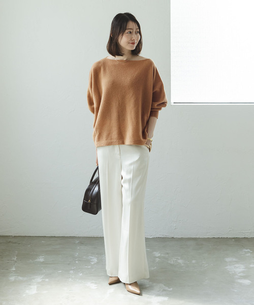 Noble（ノーブル）の「《追加》ファインウールドルマンプルオーバー 5（ニット/セーター・レディース・キャメル/ライトグレー/ラベンダー/ホワイト系その他・FREE）」の11枚目の写真