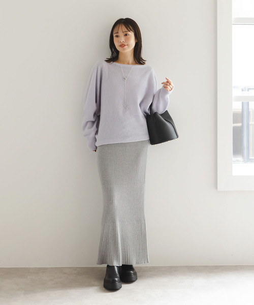 Noble（ノーブル）の「《追加》ファインウールドルマンプルオーバー 5（ニット/セーター・レディース・キャメル/ライトグレー/ラベンダー/ホワイト系その他・FREE）」の16枚目の写真