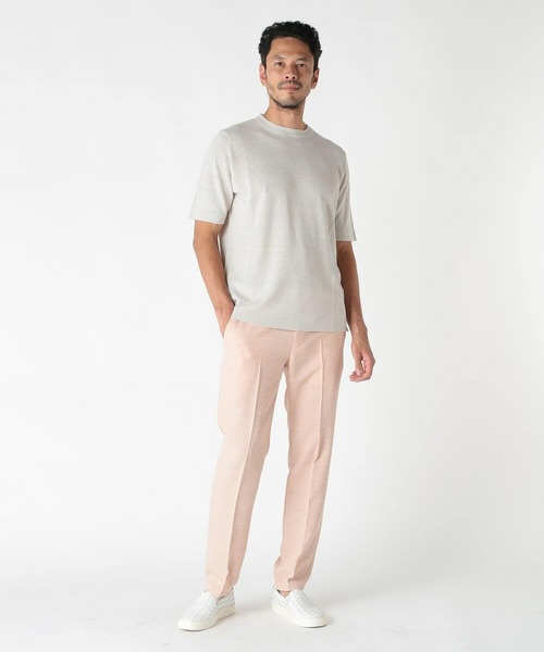 MEN'S BIGI（メンズビギ）の「サマーツイードイージーパンツ（スラックス・メンズ・ホワイト/ピンク/グレー・02/01/04/03）」の10枚目の写真