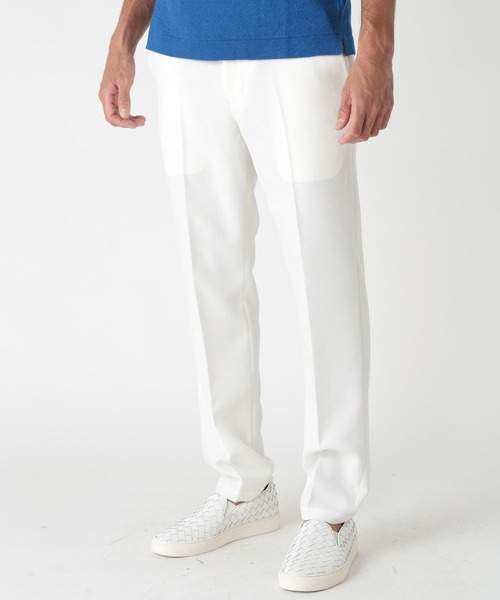 MEN'S BIGI（メンズビギ）の「サマーツイードイージーパンツ（スラックス・メンズ・ホワイト/ピンク/グレー・02/01/04/03）」の6枚目の写真