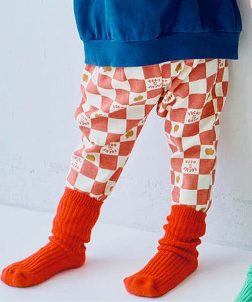 p.premier(ピードットプルミエ)の「ヘビロテしたくなる総柄ストレッチタックパンツ(その他パンツ・キッズ・カーキ/ベージュ/チャコール/グリーン/レッド/オフホワイト/ブラック/アイボリー・110/120/80/90/100/130)」の8枚目の写真