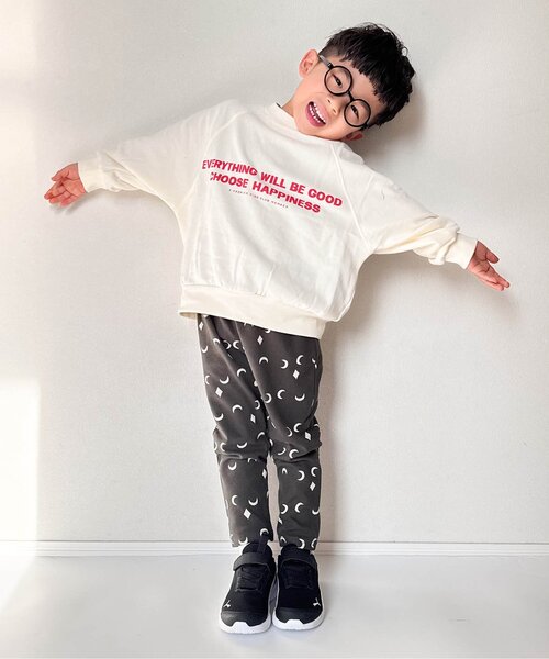 p.premier(ピードットプルミエ)の「ヘビロテしたくなる総柄ストレッチタックパンツ(その他パンツ・キッズ・カーキ/ベージュ/チャコール/グリーン/レッド/オフホワイト/ブラック/アイボリー・110/120/80/90/100/130)」の16枚目の写真