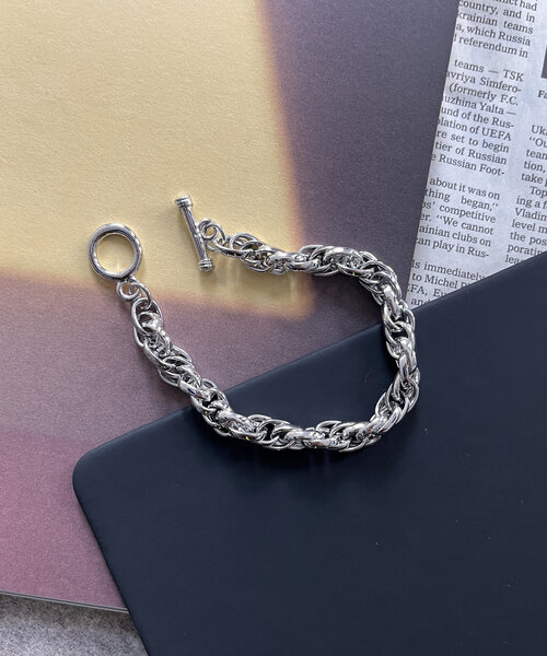 CPCM(シーピーシーエム)の「シルバーチェーンブレスレット(ブレスレット・メンズ・シルバー系その他/シルバー系その他3/シルバー系その他2/シルバー・FREE)」の1枚目の写真