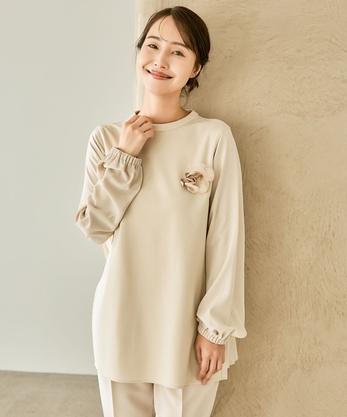 LEPSIM（レプシィム）の「【入卒式／セレモニー】フラットフラワーコサージュ　213220（ブローチ/コサージュ・レディース・ネイビー/グレー/ベージュ系その他・ONE SIZE）」の18枚目の写真