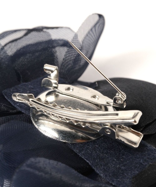 LEPSIM（レプシィム）の「【入卒式／セレモニー】フラットフラワーコサージュ　213220（ブローチ/コサージュ・レディース・ネイビー/グレー/ベージュ系その他・ONE SIZE）」の8枚目の写真