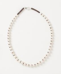 SAWINTO（ソイント）の「ROSETTA PRAYER【ロゼッタ プレア】 -  PEARL HEISHI NECKLACE 40/ 淡水パール オリーブシェル ネックレス40（ネックレス）」