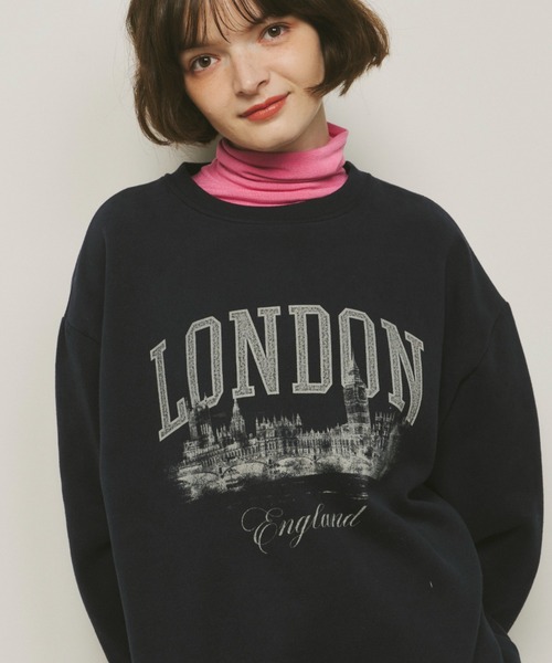 Unitage（ユニテージ）の「LONDON裏起毛BIGスウェット（スウェット・レディース・ライトグレー/ライトパープル/ネイビー・FREE）」の20枚目の写真