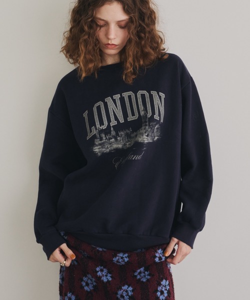 Unitage（ユニテージ）の「LONDON裏起毛BIGスウェット（スウェット・レディース・ライトグレー/ライトパープル/ネイビー・FREE）」の18枚目の写真
