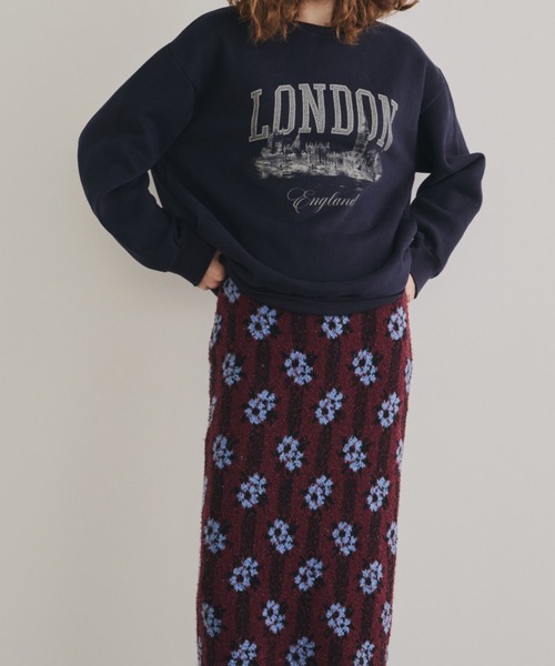 Unitage（ユニテージ）の「LONDON裏起毛BIGスウェット（スウェット・レディース・ライトグレー/ライトパープル/ネイビー・FREE）」の19枚目の写真