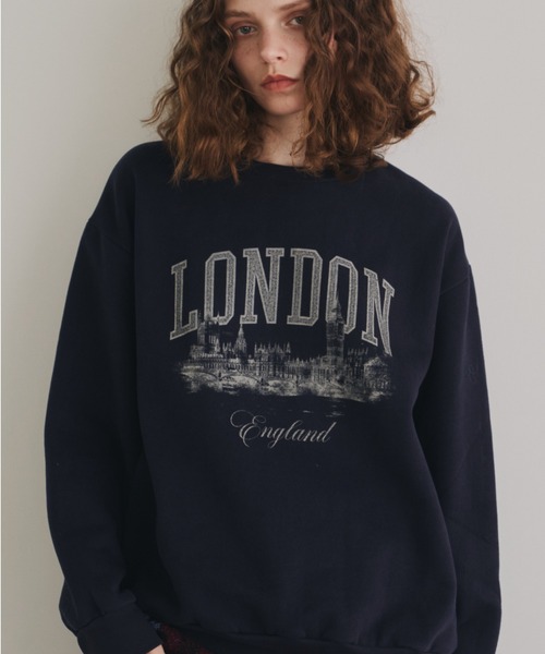 Unitage（ユニテージ）の「LONDON裏起毛BIGスウェット（スウェット・レディース・ライトグレー/ライトパープル/ネイビー・FREE）」の17枚目の写真