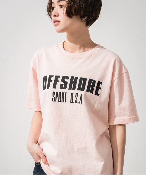 OFFSHORE(オフショア)の「SPORTS USA LOGO TEE/スポーツUSAロゴティ(Tシャツ/カットソー・メンズ・ピンク/ブラック/アイボリー・S/M/L/XL)」の3枚目の写真