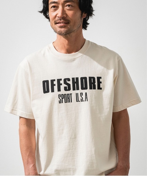 OFFSHORE(オフショア)の「SPORTS USA LOGO TEE/スポーツUSAロゴティ(Tシャツ/カットソー・メンズ・ピンク/ブラック/アイボリー・S/M/L/XL)」の2枚目の写真