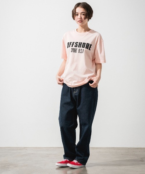 OFFSHORE(オフショア)の「SPORTS USA LOGO TEE/スポーツUSAロゴティ(Tシャツ/カットソー・メンズ・ピンク/ブラック/アイボリー・S/M/L/XL)」の22枚目の写真