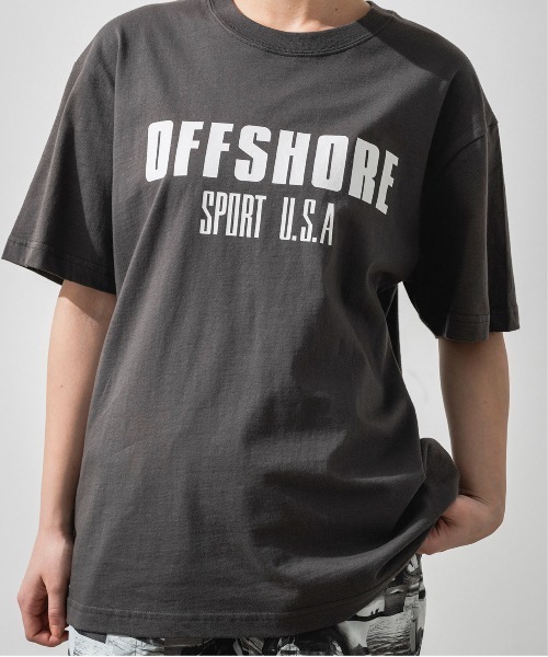 OFFSHORE(オフショア)の「SPORTS USA LOGO TEE/スポーツUSAロゴティ(Tシャツ/カットソー・メンズ・ピンク/ブラック/アイボリー・S/M/L/XL)」の6枚目の写真