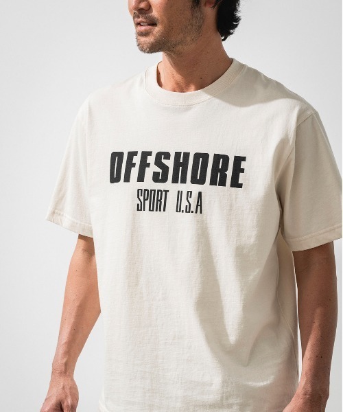OFFSHORE(オフショア)の「SPORTS USA LOGO TEE/スポーツUSAロゴティ(Tシャツ/カットソー・メンズ・ピンク/ブラック/アイボリー・S/M/L/XL)」の5枚目の写真