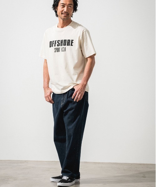 OFFSHORE(オフショア)の「SPORTS USA LOGO TEE/スポーツUSAロゴティ(Tシャツ/カットソー・メンズ・ピンク/ブラック/アイボリー・S/M/L/XL)」の16枚目の写真