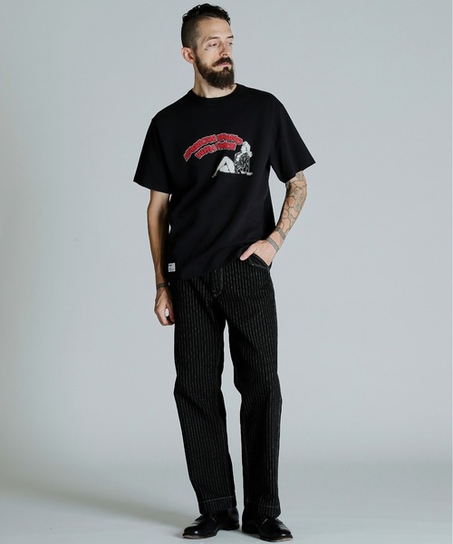 Schott(ショット)の「Schott/ショット/T-SHIRT GIRL/Tシャツ ガール(Tシャツ/カットソー・メンズ・ブラック/ホワイト/ベージュ・M/L/XL/2XL)」の12枚目の写真