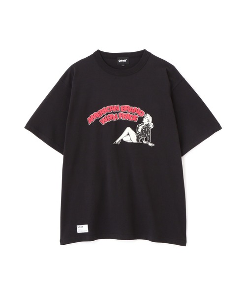 Schott(ショット)の「Schott/ショット/T-SHIRT GIRL/Tシャツ ガール(Tシャツ/カットソー・メンズ・ブラック/ホワイト/ベージュ・M/L/XL/2XL)」の14枚目の写真