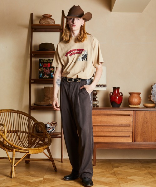 Schott(ショット)の「Schott/ショット/T-SHIRT GIRL/Tシャツ ガール(Tシャツ/カットソー・メンズ・ブラック/ホワイト/ベージュ・M/L/XL/2XL)」の4枚目の写真