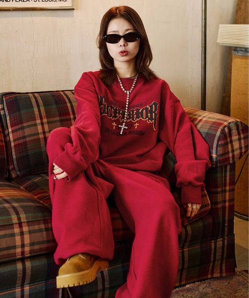 sedacle（セダクル）の「リバーシブル起毛スウェット【SETUP着用可能】（スウェット・メンズ・レッド/アイボリー/チャコールグレー・SMALL/MEDIUM/LARGE）」の3枚目の写真