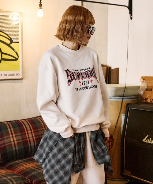 sedacle（セダクル）の「リバーシブル起毛スウェット【SETUP着用可能】（スウェット・メンズ・レッド/アイボリー/チャコールグレー・SMALL/MEDIUM/LARGE）」の5枚目の写真