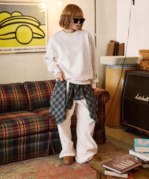 sedacle（セダクル）の「リバーシブル起毛スウェット【SETUP着用可能】（スウェット・メンズ・レッド/アイボリー/チャコールグレー・SMALL/MEDIUM/LARGE）」の16枚目の写真