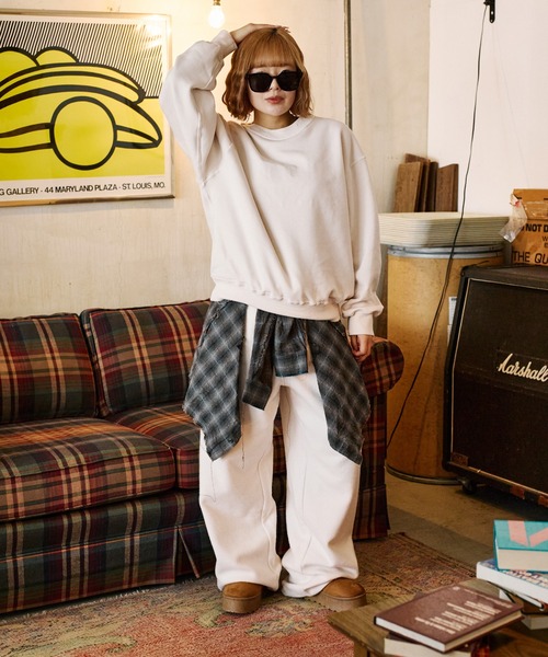 sedacle（セダクル）の「リバーシブル起毛スウェット【SETUP着用可能】（スウェット・メンズ・レッド/アイボリー/チャコールグレー・SMALL/MEDIUM/LARGE）」の17枚目の写真