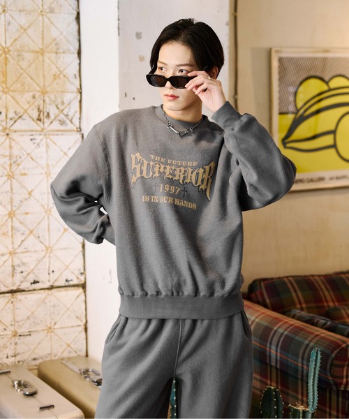 sedacle（セダクル）の「リバーシブル起毛スウェット【SETUP着用可能】（スウェット・メンズ・レッド/アイボリー/チャコールグレー・SMALL/MEDIUM/LARGE）」の21枚目の写真