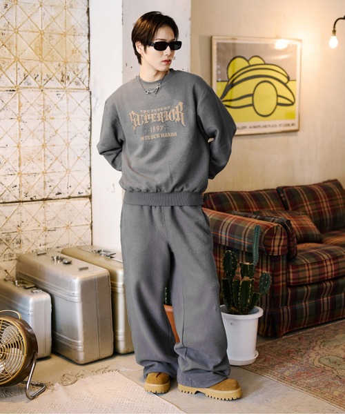 セール】リバーシブル起毛スウェット【SETUP着用可能】（スウェット