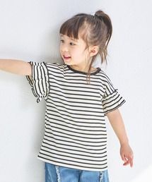 pairmanon | 【リンクコーデ】【ふんわりワッフル】フリル袖Tシャツ(Tシャツ/カットソー)