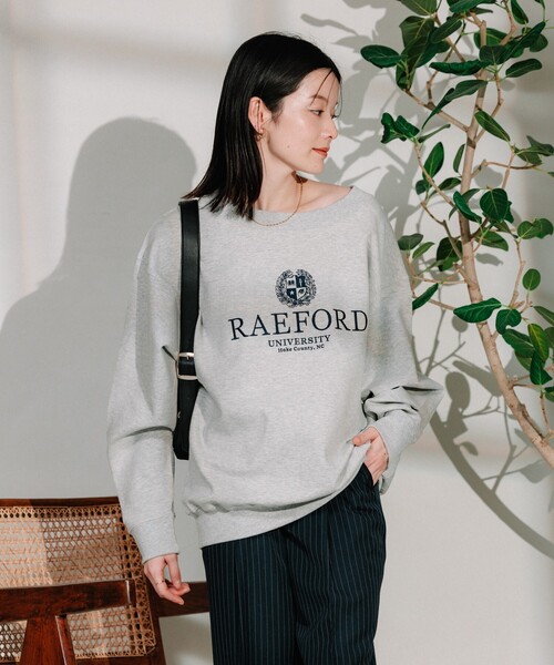FREAK'S STORE(フリークスストア)の「ポンチ ロゴ刺繍スウェット(スウェット・レディース・レッド/ライトグレー・フリ-)」の8枚目の写真