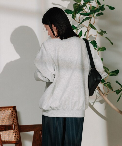 FREAK'S STORE(フリークスストア)の「ポンチ ロゴ刺繍スウェット(スウェット・レディース・レッド/ライトグレー・フリ-)」の11枚目の写真