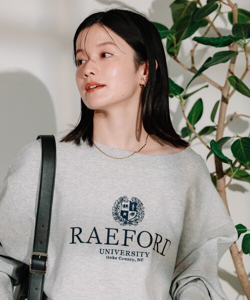 FREAK'S STORE(フリークスストア)の「ポンチ ロゴ刺繍スウェット(スウェット・レディース・レッド/ライトグレー・フリ-)」の12枚目の写真