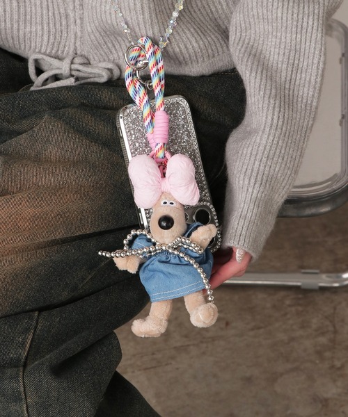【新品タグ付】まめゴマ　ぬいぐるみ　カラフル　飾りケース付き　ストラップ セール】Plush toycell phonestrap with ribbon/リボン付き