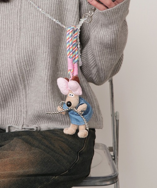 レネ ぬいぐるみ キャップ ストラップ シナダ（SHINADA）（メンズ、レディース、キッズ）モケケ ストラップ