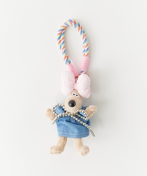 セール】Plush toycell phonestrap with ribbon/リボン付き