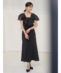 FRAY I.D 半袖 ワンピース ドレス ブラック FRAY I.D 「FRAY I.D」 半袖ワンピース 1 ブラック レディース