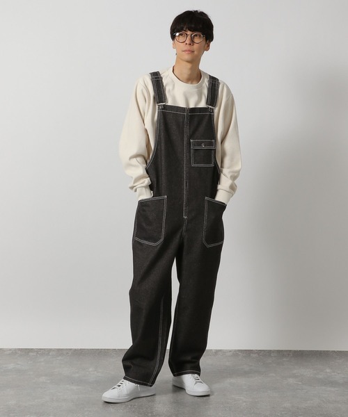 LAKOLE(ラコレ)の「デニムオーバーオール/283465(デニムパンツ・メンズ・ネイビー/ブラック・MEDIUM/LARGE)」の2枚目の写真