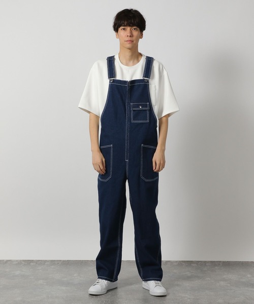 LAKOLE(ラコレ)の「デニムオーバーオール/283465(デニムパンツ・メンズ・ネイビー/ブラック・MEDIUM/LARGE)」の7枚目の写真