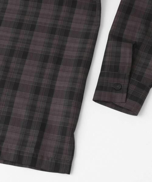 SENSE OF PLACE by URBAN RESEARCH（センスオブプレイスバイアーバンリサーチ）の「オンブレチェックルーズシャツ（シャツ/ブラウス・メンズ・ネイビー/ライトグレー/ブラック・MEDIUM/LARGE）」の10枚目の写真