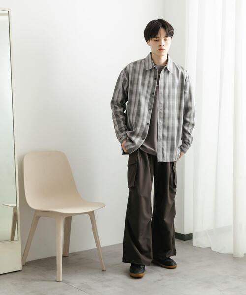 セール】オンブレチェックルーズシャツ（シャツ/ブラウス）｜SENSE OF