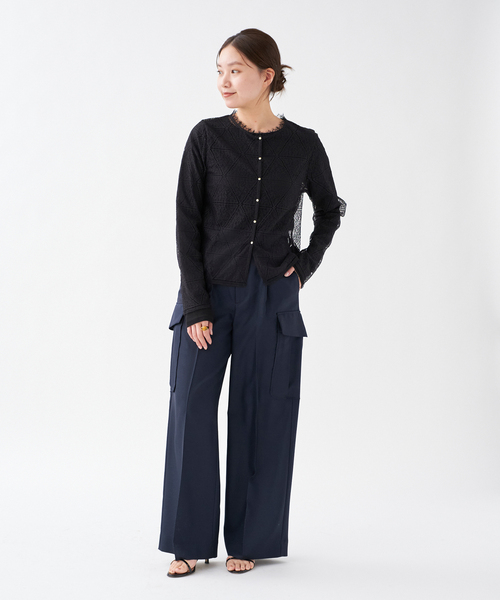 IENA(イエナ)の「《追加2》ウォッシャブル カーゴスラックス(スラックス・レディース・ネイビー/カーキ・34/40/38/36)」の15枚目の写真