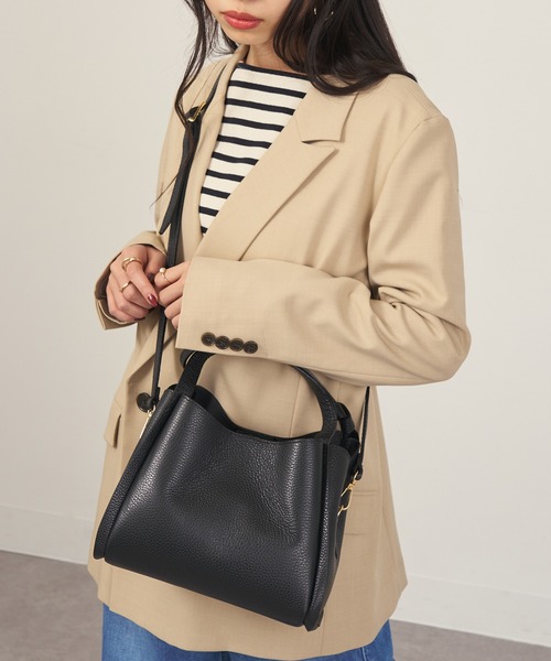 MARCO BIANCHINI(マルコビアンチーニ)の「【MARCO BIANCHINI】イタリアンレザー 2WAYショルダーバッグ ハンドバッグ 24076(ショルダーバッグ・レディース・ブラック/ベージュ・FREE)」の21枚目の写真