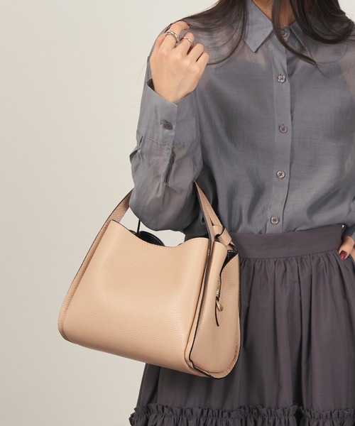 MARCO BIANCHINI(マルコビアンチーニ)の「【MARCO BIANCHINI】イタリアンレザー 2WAYショルダーバッグ ハンドバッグ 24076(ショルダーバッグ・レディース・ブラック/ベージュ・FREE)」の12枚目の写真