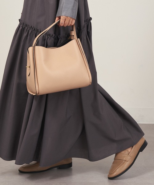 MARCO BIANCHINI(マルコビアンチーニ)の「【MARCO BIANCHINI】イタリアンレザー 2WAYショルダーバッグ ハンドバッグ 24076(ショルダーバッグ・レディース・ブラック/ベージュ・FREE)」の13枚目の写真