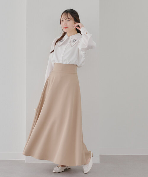 Another Branch olive des olive(アナザーブランチオリーブデオリーブ)の「配色パイピング衿刺繍レトロブラウス(シャツ/ブラウス・レディース・ネイビー/オフホワイト/ミント・FREE)」の10枚目の写真