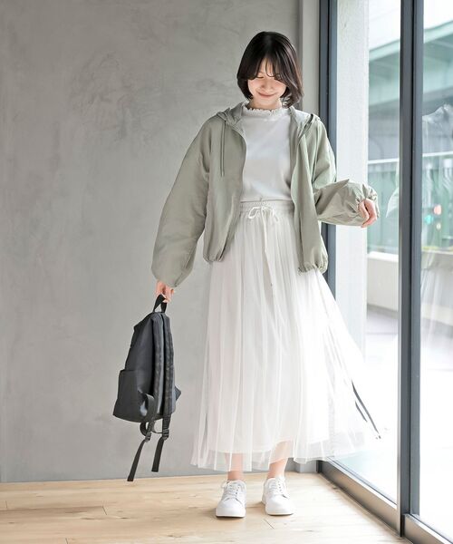【今季商品・美品】yuni ナイロン バルーンスリーブ ブルゾン(現物写真追加) AMBIDEX Store ○○ナイロン ライト バルーンスリーブ ブルゾン